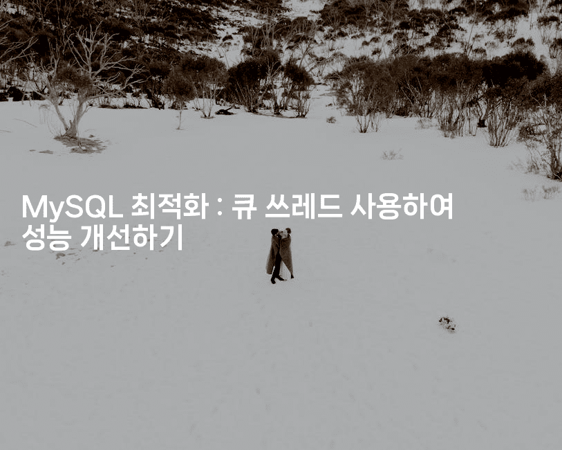 MySQL 최적화 : 큐 쓰레드 사용하여 성능 개선하기
-보안냥이