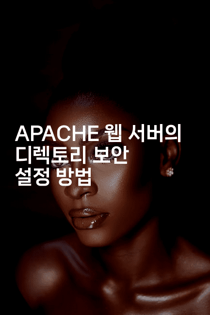 APACHE 웹 서버의 디렉토리 보안 설정 방법
2-보안냥이