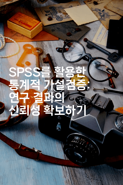 SPSS를 활용한 통계적 가설검증: 연구 결과의 신뢰성 확보하기-보안냥이