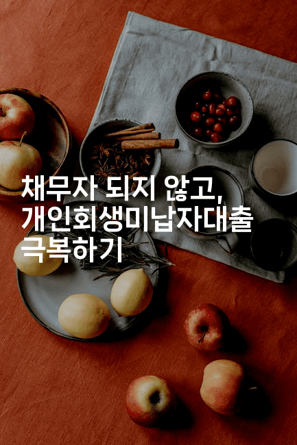 채무자 되지 않고, 개인회생미납자대출 극복하기