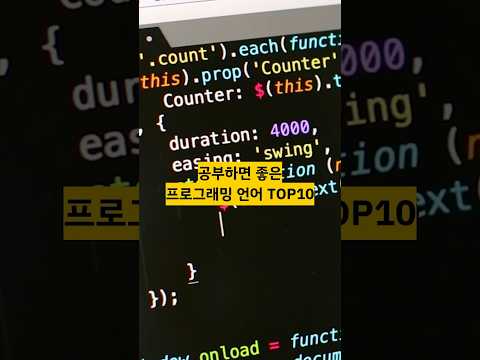 공부하면 좋은 프로그래밍 언어 TOP10